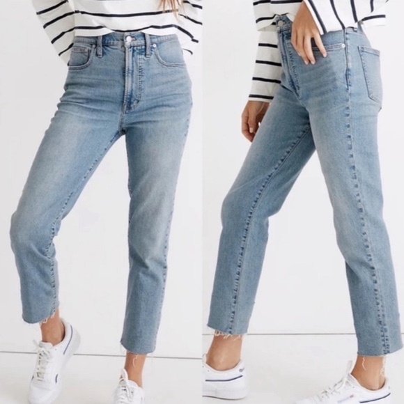 Madewell Pants - The Perfect Vintage Jean in light Blue Wash: Raw-Hem Edition sz 29